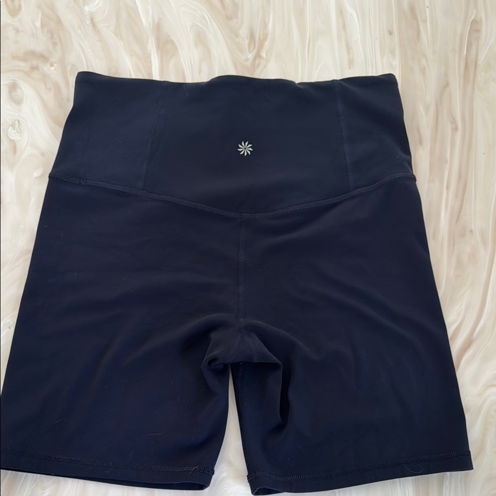 ATHLETA Navy Ultra High Rise 7” Women's Shorts
